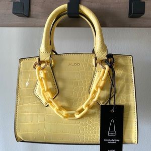 NWT Aldo Yellow Handbag